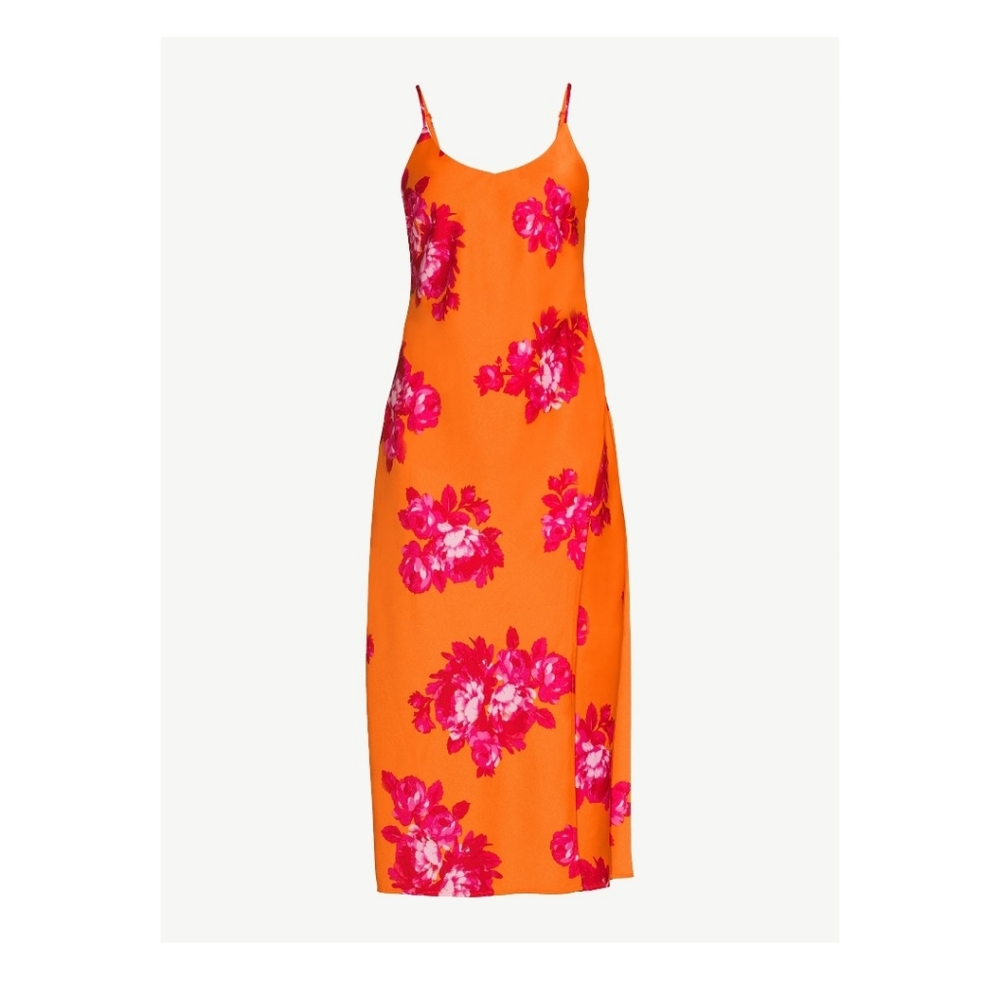 SCOOP SATIN MIDI Dress